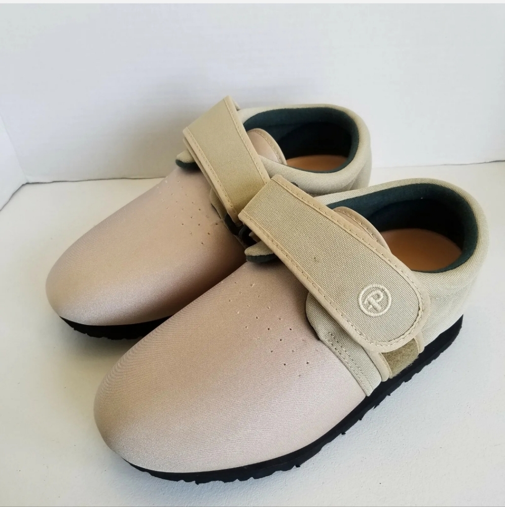 PEDORS 601 Orthopedic Shoes BEIGE Adjustable Strap Mens 6.5 Womens 8.5 XW